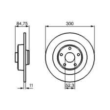 Bosch féktárcsa 0 986 479 083 autóalkatrész