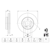 Bosch féktárcsa 0 986 479 D60