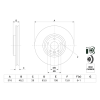 Bosch féktárcsa BOSCH 0 986 479 E62