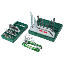 Bosch FÚRÓSZÁRKÉSZLET 15 RÉSZES + 25 RÉSZES BITKÉSZLET MULTISZERSZÁMMAL fúrószár