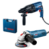 Bosch GBH 240 fúrókalapács kofferben + GWS 750 sarokcsiszoló (0615990N1W)