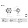 Bosch generátor 0 986 082 200