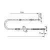 Bosch huzal, rögzítőfék 1 987 477 121