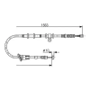 Bosch huzal, rögzítőfék 1 987 482 064