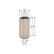 Bosch légszűrő F 026 400 322 autóalkatrész