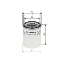 Bosch olajszűrő F 026 407 245 autóalkatrész