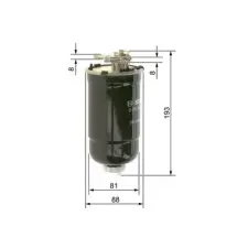 Bosch Üzemanyagszűrő 0 450 906 322 autóalkatrész