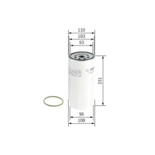 Bosch Üzemanyagszűrő F 026 402 038 autóalkatrész