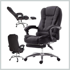  BOSS - forgó irodai szék lábtartóval - fekete KO22CZ-MAT forgószék