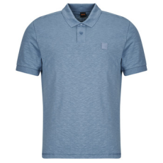 Boss Rövid ujjú galléros pólók Pe linenlogo Kék EU S