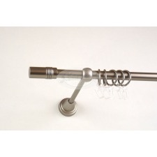  Boston nikkel-matt 1 rudas fém karnis szett - 200 cm karnis, függönyrúd