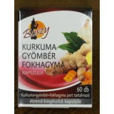 BOSZY KURKUMA GYÖMBÉR FOKHAGYMA KAPSZULA vitamin és táplálékkiegészítő