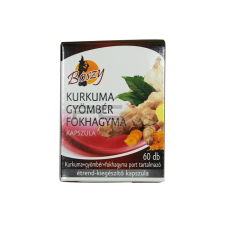 Boszy kurkuma gyömbér fokhagyma kapszula 60db vitamin és táplálékkiegészítő