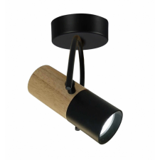 BOVINO GU10 LED fali lámpa mozgatható skandináv fekete bambusz fényű prestige világítás