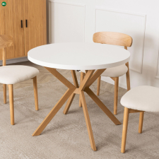  Bővíthető Étkezőasztal Fehér Színben. LUGO 90-190 cm bútor