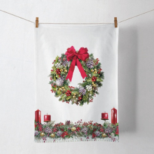 Bow On Wreath konyharuha 50x70cm, 100% pamut lakástextília
