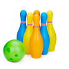  Bowling készlet műanyag 19,5 cm