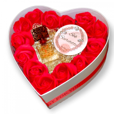  BoxEnjoy - szív box - ékszer szett és JLO LOVE parfüm kozmetikai ajándékcsomag