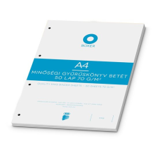 BOXER Gyűrűs könyv betétlap A5 - Négyzetrácsos (50db) gyűrűskönyv