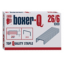 BOXER Tűzőkapocs BOXER Q 26/6 1000 db/dob gemkapocs, tűzőkapocs