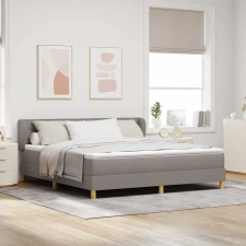  Boxrugós ágy matracmal fejtámlával Tópszínű 180 x 200 cm szövet ágy és ágykellék