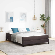  Boxrugós ágy matracmal Sötét Barna 140 x 190 cm szövet ágy és ágykellék
