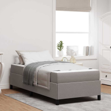  Boxrugós ágy Taupe, Fekete 80 x 200 cm Szövet, Mérnöki Fa ágy és ágykellék