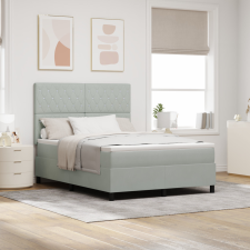  Boxspring Ágy Matrac Kiemelt Szürke 160x200 cm Bársony ágy és ágykellék