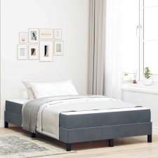  Boxspring ágy matraccal Sötétszürke 120 x 190 cm Bársony ágy és ágykellék