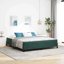  Boxspring ágy matraccal Sötétzöld 180 x 200 cm Bársony ágy és ágykellék