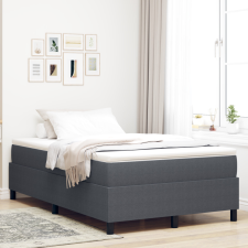  Boxspring Ágy Sötétszürke 120x200 cm Corduroy Szövet ágy és ágykellék