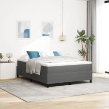  Boxspring Ágy Világosszürke 140x200 cm Corduroy Szövet ágy és ágykellék