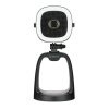 BOYA BY-CM6A All-in-one 4K Webkamera & LED & USB Asztali Mikrofon