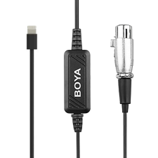 Boya XLR Lightning Átalakító Fekete 6m BY-BCA7 kábel és adapter