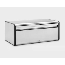 Brabantia Fém kenyérdoboz 2 kg szögletes (patentos) FALL FRONT, Matt steel, 236709 konyhai eszköz