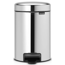 Brabantia NewIcon acél pedálos szemetes - rozsdamentes acél, fényes 3L szemetes
