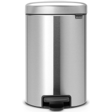 Brabantia NewIcon acél pedálos szemetes - rozsdamentes acél, selyem 12L szemetes