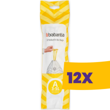Brabantia PerfectFit szemeteszsák, A méret, 3-5L, 20 db/tek (Karton - 12 tekercs) tisztító- és takarítószer, higiénia