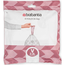 Brabantia PerfectFit szemeteszsák, V méret, 2-3L, visszazárható adagoló csomag, 40 db/csg tisztító- és takarítószer, higiénia