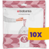 Brabantia PerfectFit szemeteszsák, V méret, 2-3L, visszazárható adagoló csomag, 40 db/csg (Karton - 10 csomag)