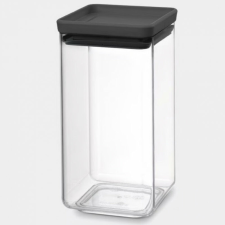 Brabantia Tasty+ Tárolóedény 1001172, 1,6 l, Mosogatógépben és hűtőben is mosható, Sötétszürke papírárú, csomagoló és tárolóeszköz