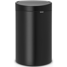 Brabantia Touch Bin New acél nyomófedeles szemetes - matt fekete 40L szemetes