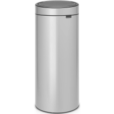 Brabantia Touch Bin New acél nyomófedeles szemetes - metál szürke 30L szemetes