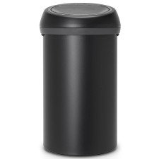 Brabantia Touch Bin New XXL acél nyomófedeles szemetes - holdfény fekete ásványi textúra 60L szemetes