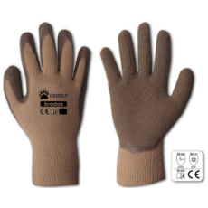 Bradas RWG11 Kesztyű, latex, barna  GRIZZLY latex 11 24 pár/kart.