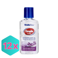 Bradolife kézfertőtlenítő gél 50ml LEVENDULA KARTON -12 db tisztító- és takarítószer, higiénia