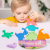 Brain Games Hazelnut, Fa egymásra rakható játék, Fából készült építőkocka, Építőjáték, Montessori Játék, Kirakós, Rejtvény, Ajándékok gyerekeknek, Dinoszaurusz