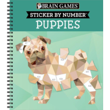  Brain Games - Sticker by Number: Puppies – Brain Games,New Seasons idegen nyelvű könyv