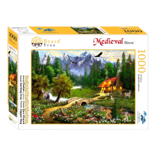 Brain Tree Hegyi faház puzzle - 1000 darabos készlet puzzle, kirakós