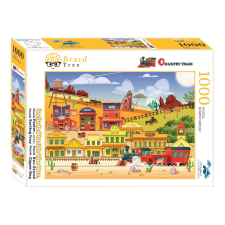 Brain Tree Puzzle Western vonat 1000 db puzzle, kirakós